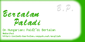 bertalan paladi business card